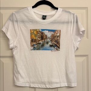 White Venice Graphic T-Shirt